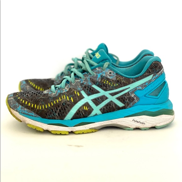 Asics Gel-Kayano 23 Running Shoes Shark-Aruba 7.5 - Picture 2 of 5